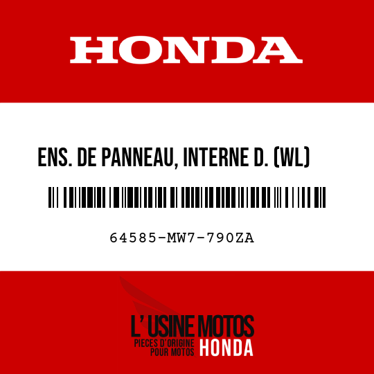 image de 64585-MW7-790ZA ENS. DE PANNEAU, INTERNE D. (WL) TYPE10 