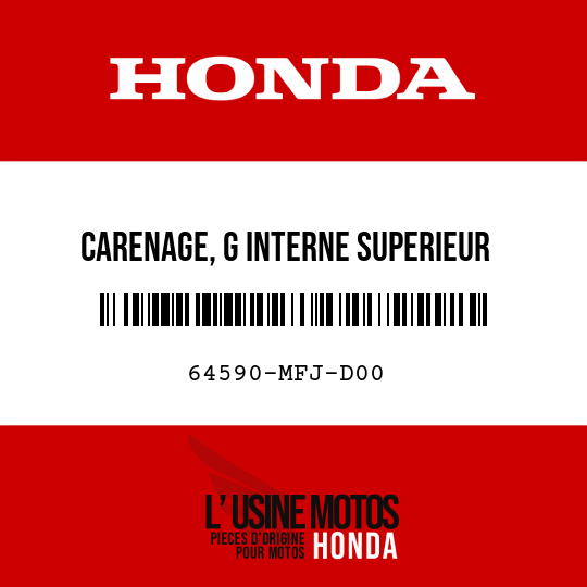 image de 64590-MFJ-D00 CARENAGE, G INTERNE SUPERIEUR