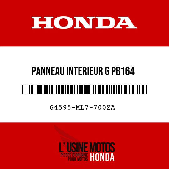 image de 64595-ML7-700ZA PANNEAU INTERIEUR G PB164 