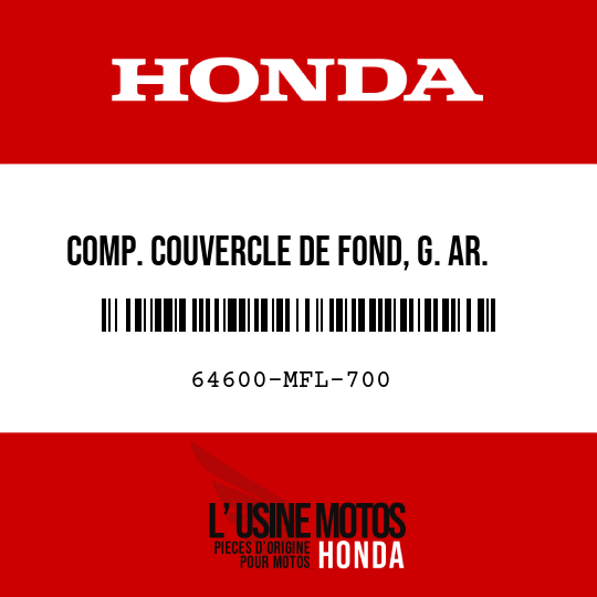 image de 64600-MFL-700 COMP. COUVERCLE DE FOND, G. AR.