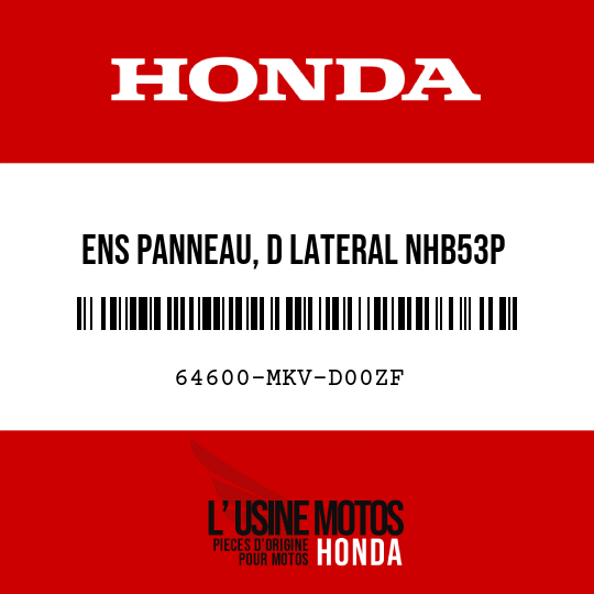 image de 64600-MKV-D00ZF ENS PANNEAU, D LATERAL NHB53P