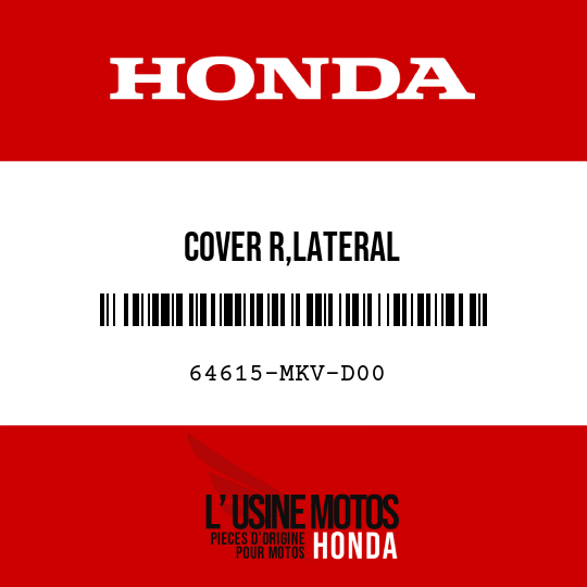 image de 64615-MKV-D00 COVER R,LATERAL