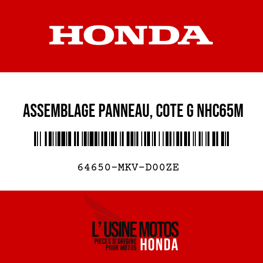 image de 64650-MKV-D00ZE ASSEMBLAGE PANNEAU, COTE G NHC65M