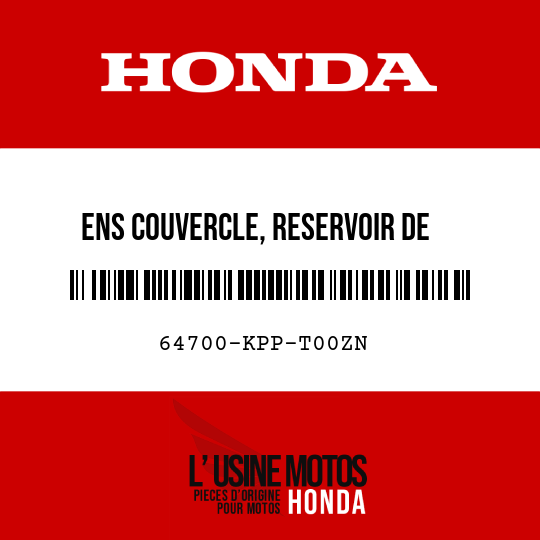 image de 64700-KPP-T00ZN ENS COUVERCLE, RESERVOIR DE  CARBURANT NHA87P