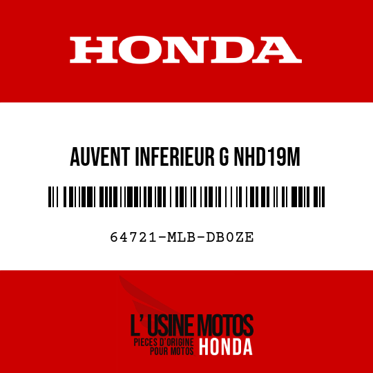 image de 64721-MLB-DB0ZE AUVENT INFERIEUR G NHD19M