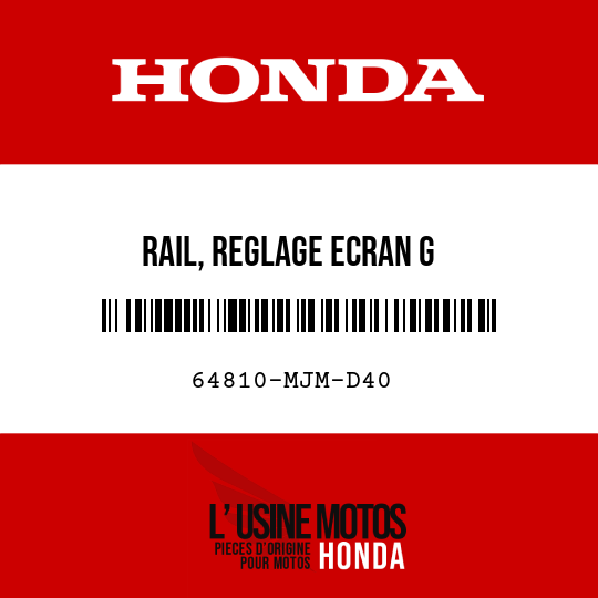 image de 64810-MJM-D40 RAIL, REGLAGE ECRAN G