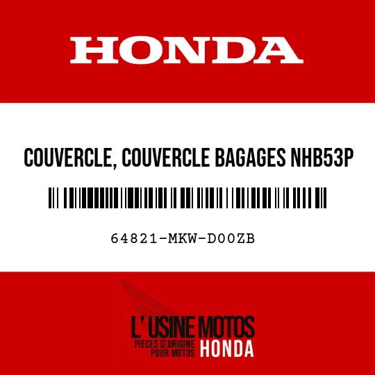 image de 64821-MKW-D00ZB COUVERCLE, COUVERCLE BAGAGES NHB53P
