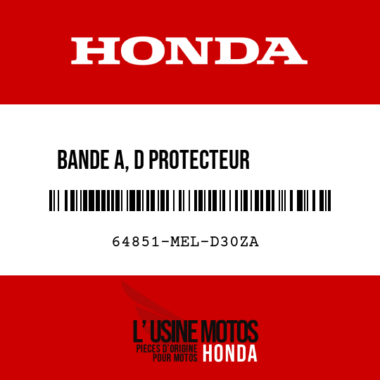 image de 64851-MEL-D30ZA BANDE A, D PROTECTEUR        SUPERIEUR TYPE1