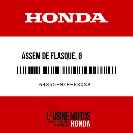 image de 64855-MEH-630ZB ASSEM DE FLASQUE, G         INFERIEUR RP179P