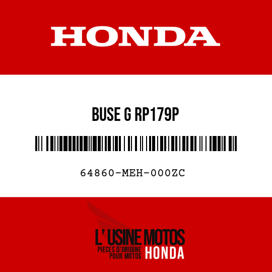 image de 64860-MEH-000ZC BUSE G RP179P