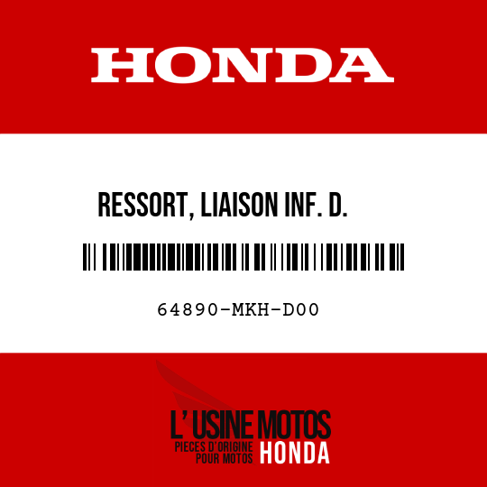 image de 64890-MKH-D00 RESSORT, LIAISON INF. D.