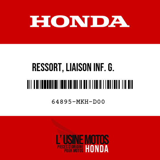 image de 64895-MKH-D00 RESSORT, LIAISON INF. G.