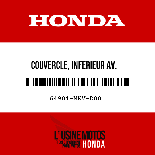 image de 64901-MKV-D00 COUVERCLE, INFERIEUR AV.