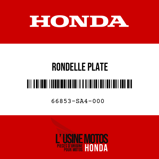image de 66853-SA4-000 RONDELLE PLATE