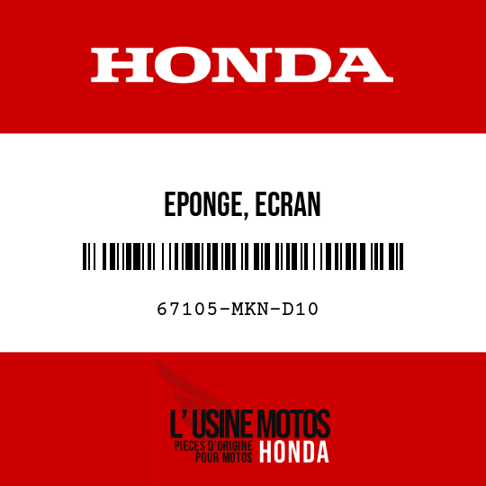 image de 67105-MKN-D10 EPONGE, ECRAN