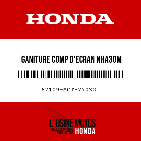 image de 67109-MCT-770ZG GANITURE COMP D'ECRAN NHA30M 