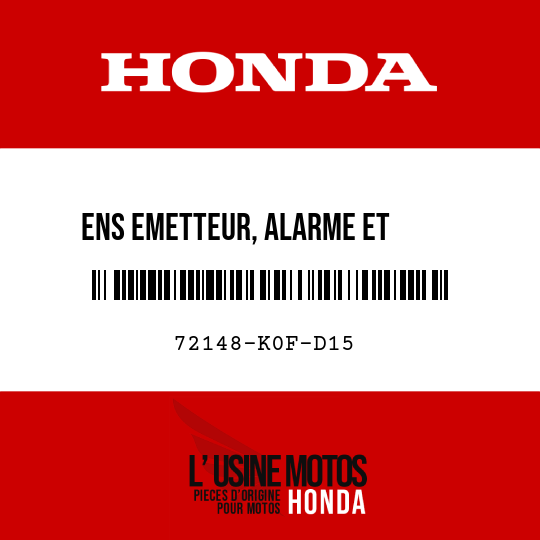 image de 72148-K0F-D15 ENS EMETTEUR, ALARME ET      REPONSE