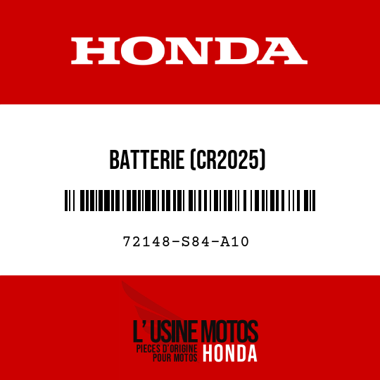 image de 72148-S84-A10 BATTERIE (CR2025)