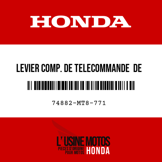 image de 74882-MT8-771 LEVIER COMP. DE TELECOMMANDE DE MARCHEPIED PASSAGER