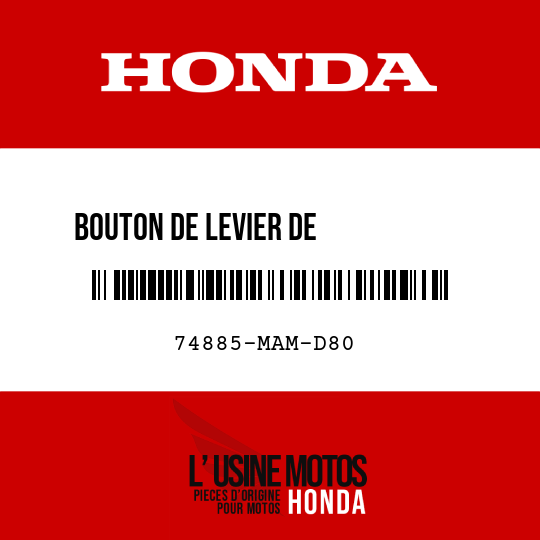 image de 74885-MAM-D80 BOUTON DE LEVIER DE           TELECOMMANDE MARCHEPIED PASS