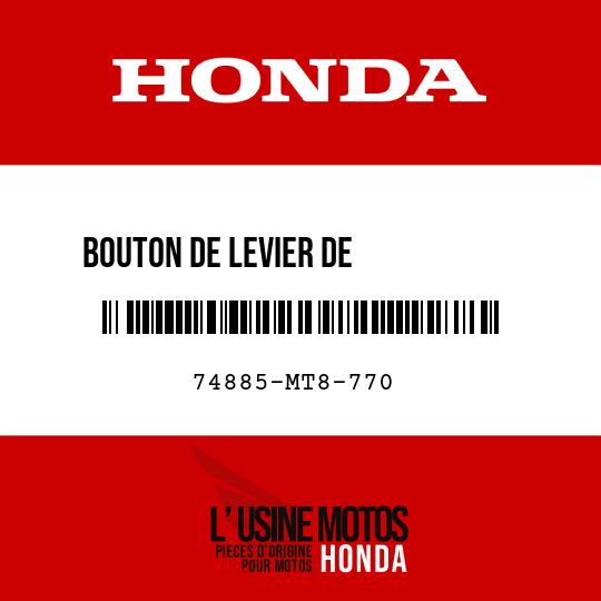 image de 74885-MT8-770 BOUTON DE LEVIER DE TELECOMMANDE MARCHEPIED PASS.