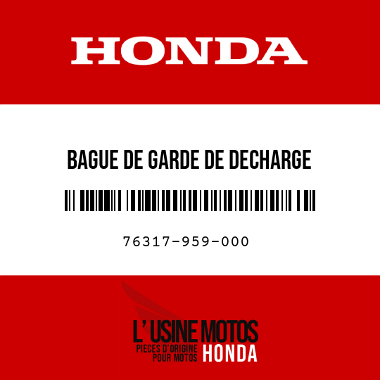 image de 76317-959-000 BAGUE DE GARDE DE DECHARGE