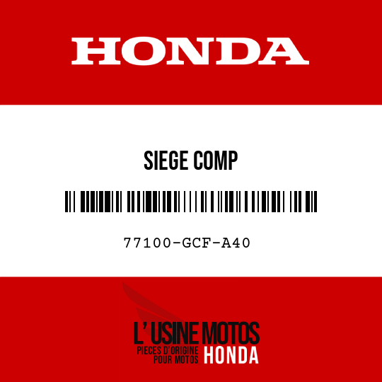 image de 77100-GCF-A40 SIEGE COMP