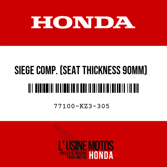 image de 77100-KZ3-305 SIEGE COMP. (SEAT THICKNESS 90MM)