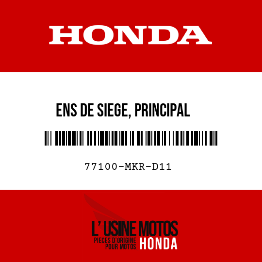 image de 77100-MKR-D11 ENS DE SIEGE, PRINCIPAL
