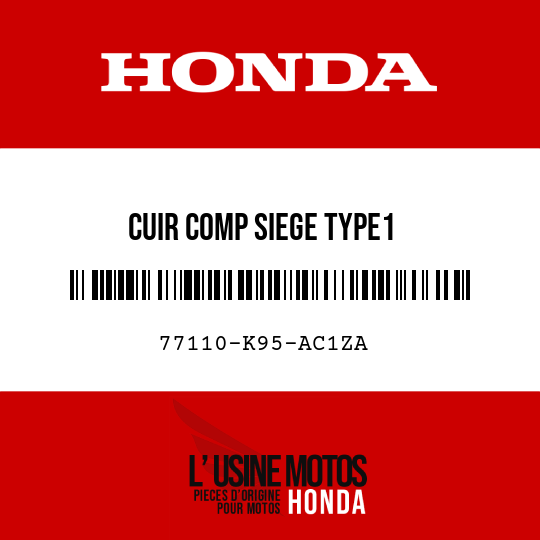 image de 77110-K95-AC1ZA CUIR COMP SIEGE TYPE1