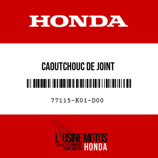 image de 77115-K01-D00 CAOUTCHOUC DE JOINT