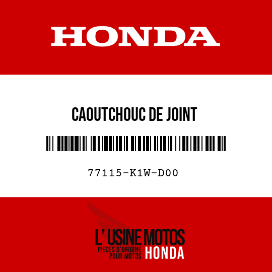 image de 77115-K1W-D00 CAOUTCHOUC DE JOINT