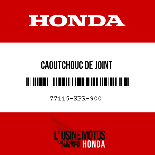 image de 77115-KPR-900 CAOUTCHOUC DE JOINT