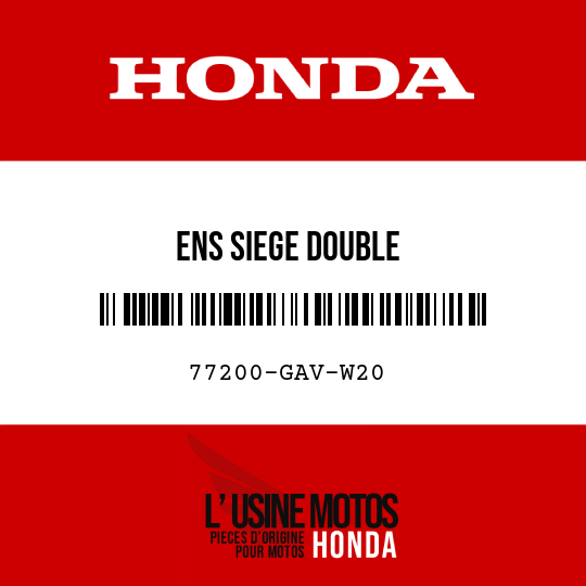 image de 77200-GAV-W20 ENS SIEGE DOUBLE