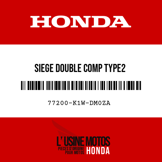 image de 77200-K1W-DM0ZA SIEGE DOUBLE COMP TYPE2