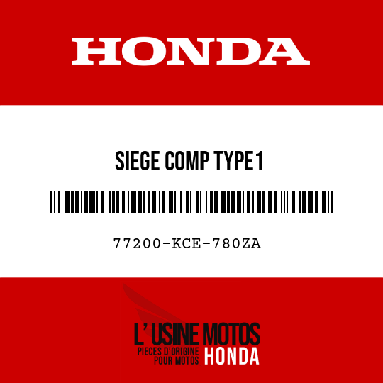 image de 77200-KCE-780ZA SIEGE COMP TYPE1