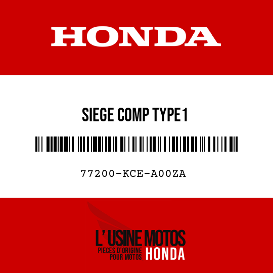 image de 77200-KCE-A00ZA SIEGE COMP TYPE1