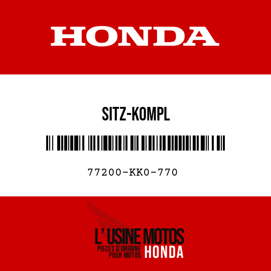 image de 77200-KK0-770 SITZ-KOMPL