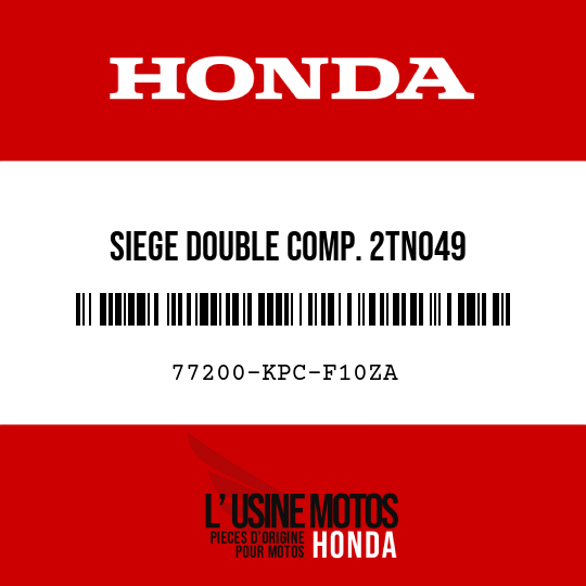 image de 77200-KPC-F10ZA SIEGE DOUBLE COMP. 2TN049 