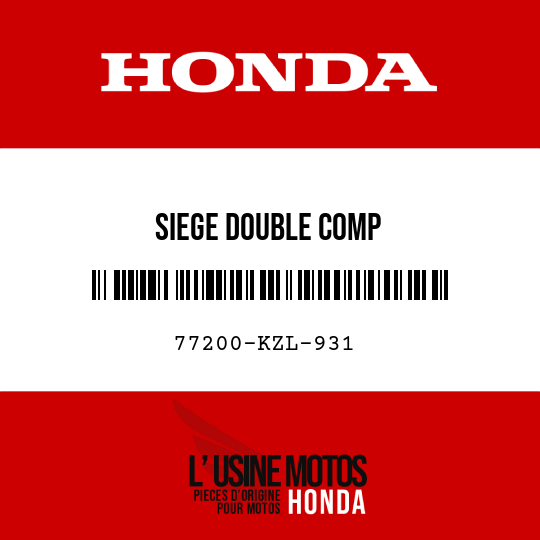 image de 77200-KZL-931 SIEGE DOUBLE COMP