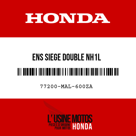 image de 77200-MAL-600ZA ENS SIEGE DOUBLE NH1L 