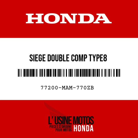 image de 77200-MAM-770ZB SIEGE DOUBLE COMP TYPE8 