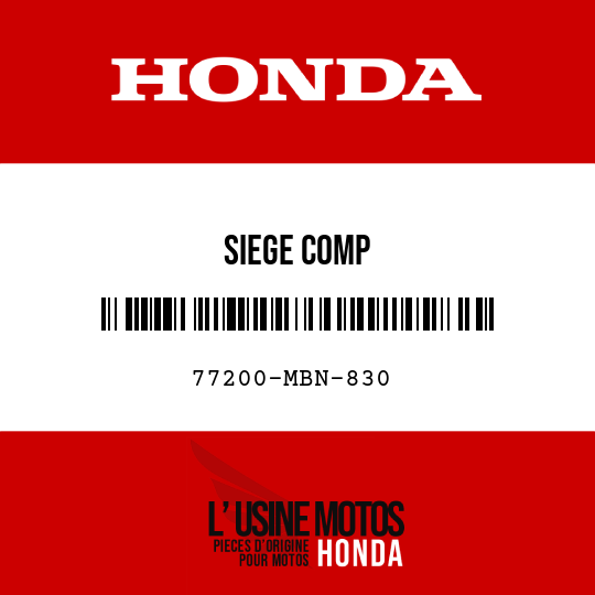image de 77200-MBN-830 SIEGE COMP