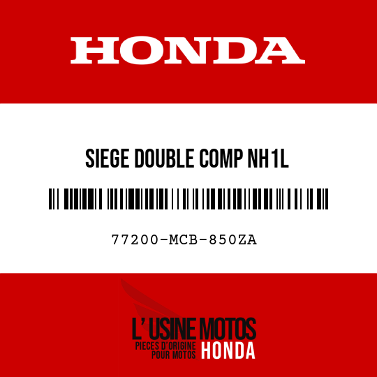 image de 77200-MCB-850ZA SIEGE DOUBLE COMP NH1L 