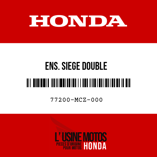 image de 77200-MCZ-000 ENS. SIEGE DOUBLE