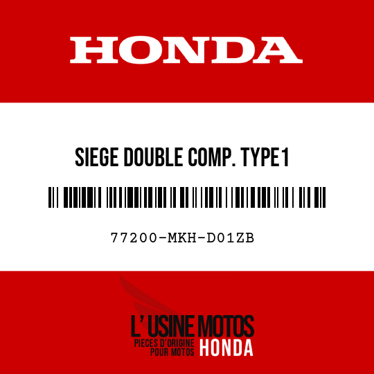 image de 77200-MKH-D01ZB SIEGE DOUBLE COMP. TYPE1
