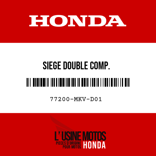 image de 77200-MKV-D01 SIEGE DOUBLE COMP.