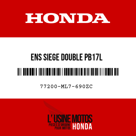 image de 77200-ML7-690ZC ENS SIEGE DOUBLE PB17L 