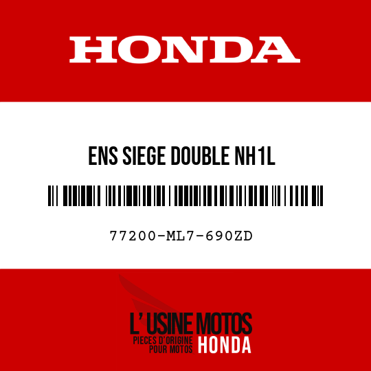 image de 77200-ML7-690ZD ENS SIEGE DOUBLE NH1L 