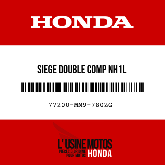 image de 77200-MM9-780ZG SIEGE DOUBLE COMP NH1L 